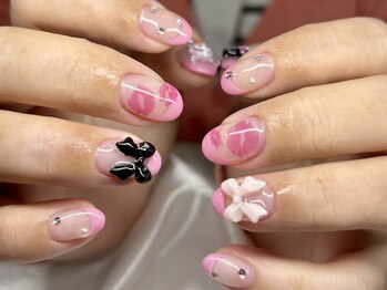 ピンクフレンチネイル