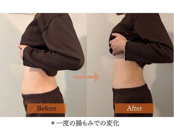 ハームス 桂店(HAARMS)/＊一度の腸もみでの変化