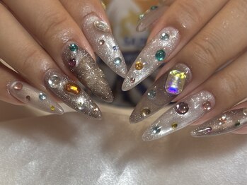 マラマネイル(Malama Nail)/カラフルストーンストーンネイル