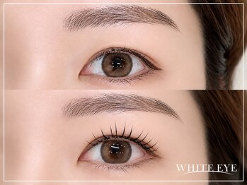 ホワイトアイ 高槻(WHITE EYE)の写真/【次世代まつ毛パーマ《ラッシュリフト》×美眉アイブロウスタイリング】目元に合わせたデザインで印象UP♪