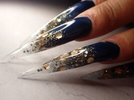 【XXLサイズ】クリア×ネイビー