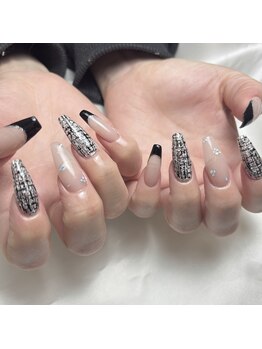 定額Bコース ツイードネイル