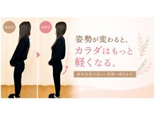 みなみ整骨院の雰囲気（姿勢が変わると身体は軽くなる。根本改善で美しい姿勢へ。）