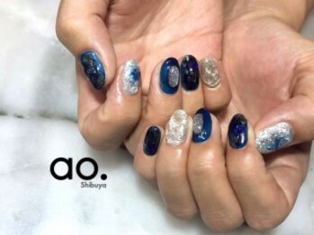アオ 渋谷(ao.)/blue×silver