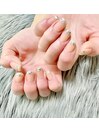 Glass French nails