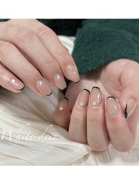 ワンカラー＋細ライン＋パーツ