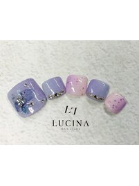 c-229 アジサイフットネイル