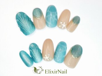 エリクサーネイル 渋谷(Elixir Nail)/定額bカジュアル/ クーポン使用