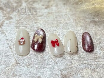 ダリア トータルビューティー(Daria. total beauty)/クリスマス くま リボン 新川