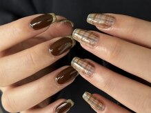 リノ 大阪本町店(lino)/チェックネイル【12.6】