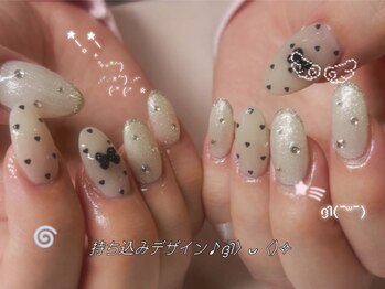 mimi.nail 吉祥寺 ウィッシュコア/バレエコア/長さだし/持ち込み/ガーリー/フィルイン/