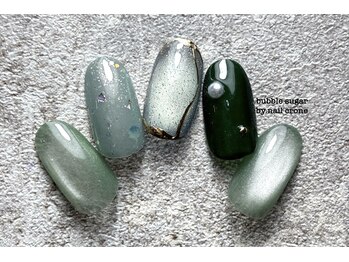 バブル シュガー バイ ネイルクローネ(bubble sugar by.nail crone)/【期間限定】マグネット×アート