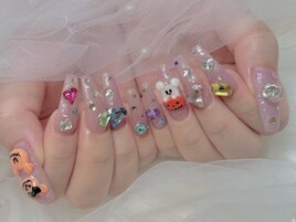 宝石ネイル ¥7500+追加