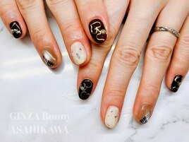 バレンタインネイル