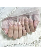 ミニョン(Minyon)/オーロラパウダーネイル☆