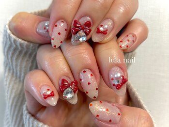 バレンタインネイル