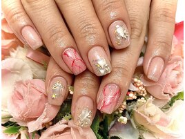 9 大理石ネイル