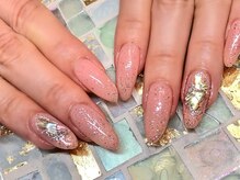 グランディール(Grandir)/春のシンプルアートネイル