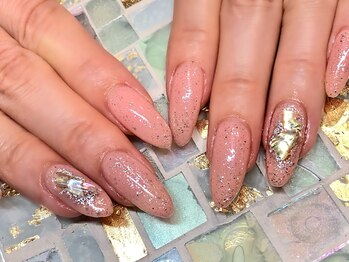 グランディール(Grandir)/春のシンプルアートネイル