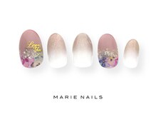 マリー ネイルズ いわきラトブ店(MARIE NAILS)/定額7,700円税込　フラワー0427d