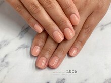 ネイルアトリエルカ(nail atelier LUCA)/M-154 シェラックベージュネイル