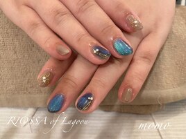 マグネット×リボンネイル