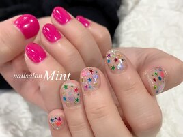 スター×ワンカラー非対称