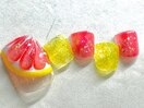 夏　グレープフルーツネイル