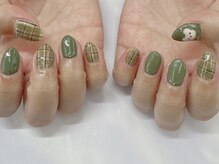 ハニービービー(Honey Bee Bee)/ゆるふわチェックネイル