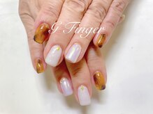 ジーフィンガー 大井町店(G Finger)/秋のべっ甲&ミラーネイル♪