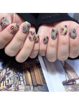 薔薇/バラ/秋ネイル