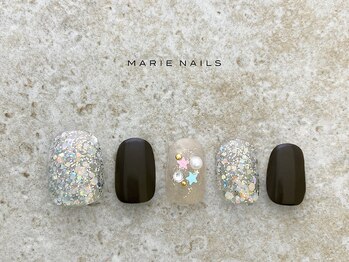 マリー ネイルズ いわきラトブ店(MARIE NAILS)/定額6,600円税込 星 0205c