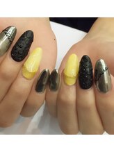 ラズネイル(RUZ'S NAIL)/【秋本デザイン】マットヒョウ柄