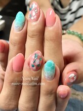 ノワール ネイルアンドスクール(Noire)/★カラフルシェルネイル★