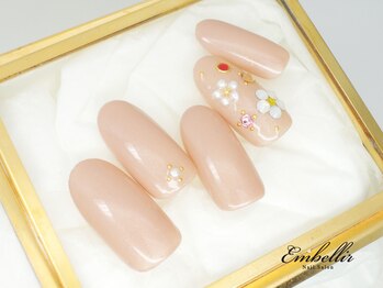 アンベリール 横浜店(Embellir)/(482)ストーンお花ネイル