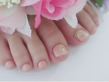 ディーネイル 四条烏丸(D-nail)/【川崎】FOOTふんわりピンク☆