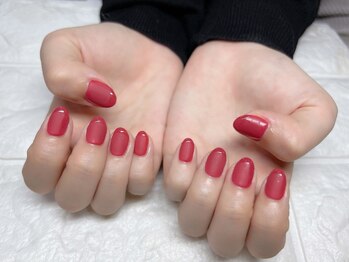 ネイルアンドアイラッシュサロン エスポアール(nail&eyelash salon espoir)/マット フレンチ 75分コース