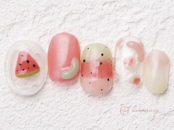 ネイルメゾン 新宿店(NAIL MAISON)/クリアベーススイカ韓国￥10550