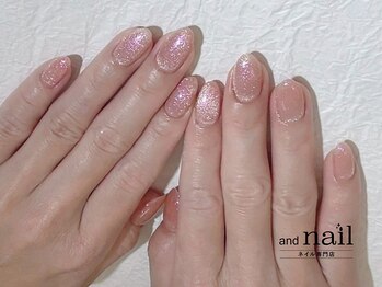 アンドラッシュ アンドネイル 本郷三丁目駅前店(and lash/and nail)/マグネットネイル