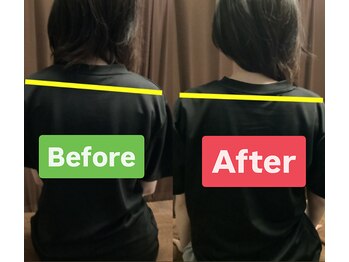 松 中目黒/30代女性 肩こり/全身疲労改善例