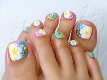 タフィーネイル(Taffy Nail)の写真/フットデザイン4490円・6990円★フォトギャラリーで店内の全デザインを掲載中★