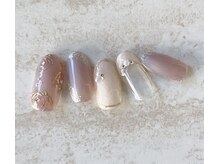 ネイルファクトリー 横浜ベイクォーター店/ガーリーフラワー　¥11000