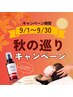 【9/1～9/30限定】秋の巡りキャンペーン　ハンドオイル付90分　9,500円