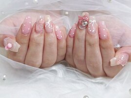 ハートネイル/リボンネイル/薔薇