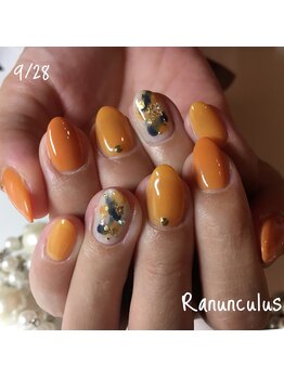 ラナンキュラス(Ranunculus)/パンプキンオレンジ☆