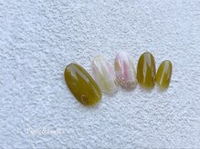 ヴィガー アンド ルックス 白金 目黒(Vigor&Looks)/カーキ　チェック　ミラー