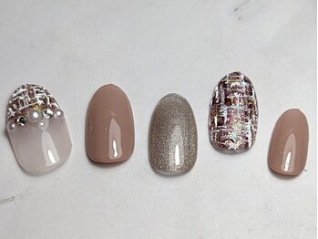 ネイルブレイク リリア(Nail Break lilia)/【初回オフ無料】ツイードネイル