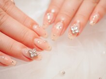 ルミーネイル 博多店(Lumee Nail)/チーク×ラメライン