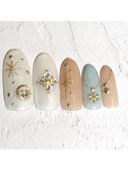 ネイルサロン 爪/秋冬ネイル