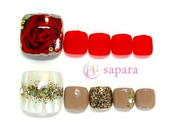 サパラ 八千代台店(Sapara)の写真/約100デザインから選べるフット定額♪フットネイルはしっかりとアート施したい！しかもプチプライス☆
